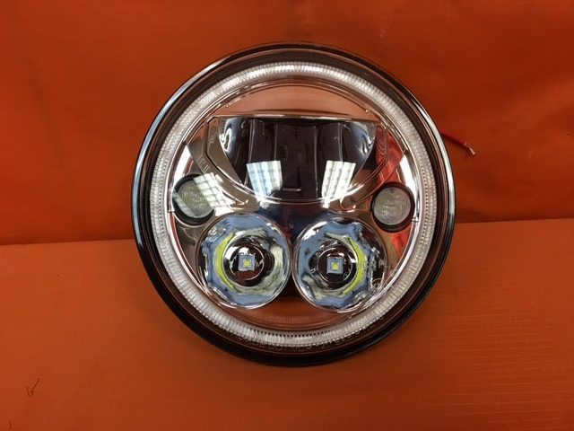 7" DAYMAKER Killer Replacement Chrome Projector HID LED Light Bulb Headlight Motorcycle Harley - Image 9