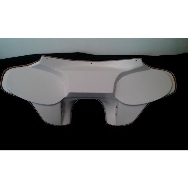 Harley Headlight Fairing Fatboy Softail Classic Heritage Deluxe No Holes White Gel - Image 2