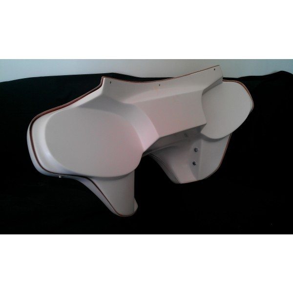 Harley Headlight Fairing Fatboy Softail Classic Heritage Deluxe No Holes White Gel - Image 5