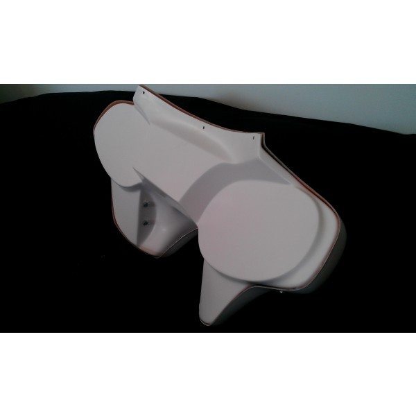 Harley Headlight Fairing Fatboy Softail Classic Heritage Deluxe No Holes White Gel - Image 6