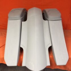 Harley Davidson 6" Trendsetter Extended Saddlebag Fender Kit - No Cut Outs   6 X 9 Speaker Lids / 2014 - 2018