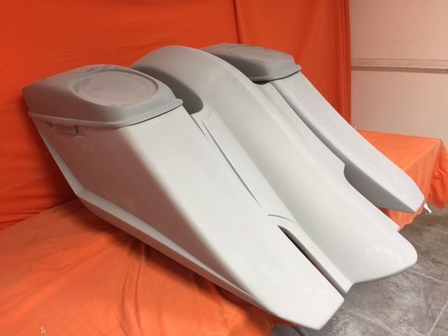 Harley Davidson 6" Trendsetter Extended Saddlebag Fender Kit - No Cut Outs Dual 6 X 9 Speaker Lids / 2014 - 2018 - Image 5