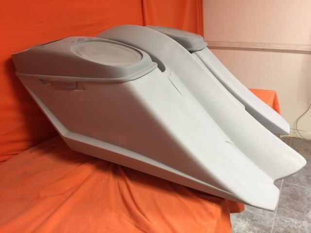 Harley Davidson 6" Trendsetter Extended Saddlebag Fender Kit - No Cut Outs Dual 6 X 9 Speaker Lids / 2014 - 2018 - Image 4