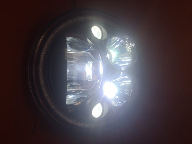 7" DAYMAKER Killer Replacement Chrome Projector HID LED Light Bulb Headlight Motorcycle Harley - Image 2