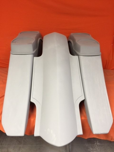 Harley Davidson 6" Trendsetter Extended Saddlebag Fender Kit - No Cut Outs Dual 6.5" Speaker Lids / 2014 - 2018 - Image 5