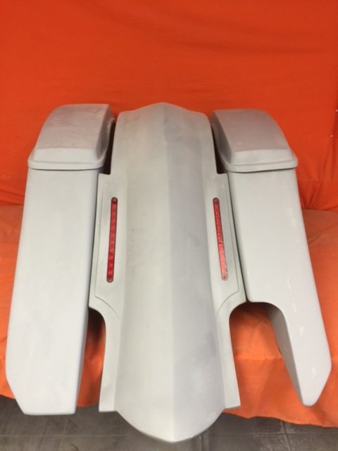 Harley Davidson 6" Trendsetter Extended Saddlebag LED Fender Kit - Right Side Cut Out Lids / 2014 - 2018 - Image 3