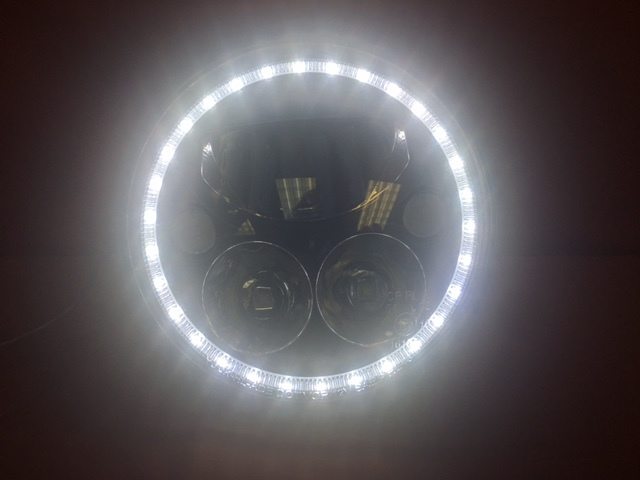 7" DAYMAKER Killer Replacement Chrome Projector HID LED Light Bulb Headlight Motorcycle Harley - Image 5