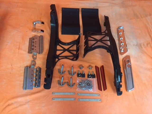 One Touch Latch Saddlebag Lids Hardware Cover Kit for 2014 - 2018 / 2015 Harley Touring Softail Saddlebag Lids - Image 3