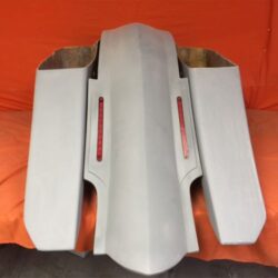 Harley Davidson 6" Trendsetter Extended Saddlebag LED Fender Kit - No Cut Outs No Lids / 2014 - 2018