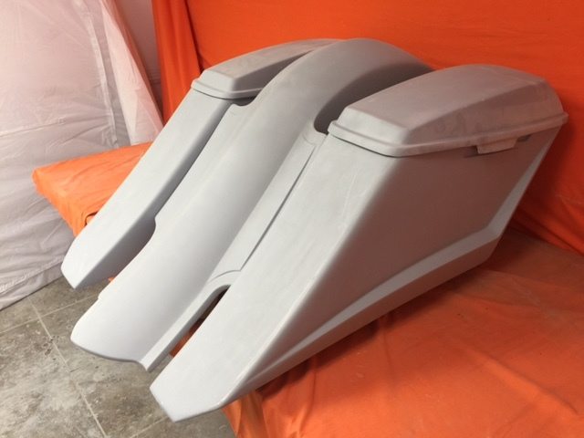 Harley Davidson 6" Trendsetter Extended Saddlebag Fender Kit - No Cut Outs Lids / 2014 - 2018 - Image 5