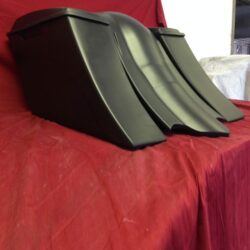 Honda VTX 1800 / 1300 6" Extended Stretched Out & Down Bags Rear Fender Lids Fender No Cut Outs