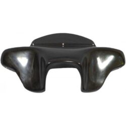 Harley Davidson Headlight Stereo Fairing Fatboy Softail Classic Heritage Deluxe Black