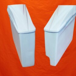 Harley Davidson 6" Extended Stretched Saddlebags, 8.8 Speaker Lids Right Side With CutOut