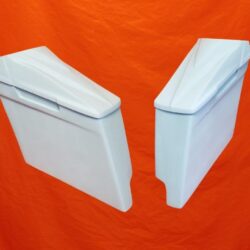 Harley Davidson 4" Extended Saddlebags 8.8 Speaker Lids With Cut Outs