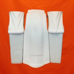 Harley Davidson 4" Extended Saddlebags 8.8 Speaker Lids Fender No Cutouts