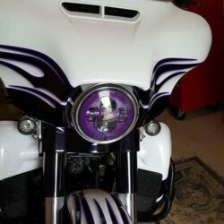 7" DAYMAKER 3 PIECE SET PURPLE BACKGROUND + PURPLE HALO LED PROJECTOR