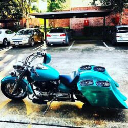 Yamaha Vstar 1100 6” Down & Out Stretched bags