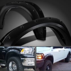 2009-2017 Dodge Ram 1500 Pocket Style Rivet Bolt On Fender Flares Cover