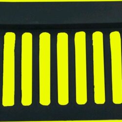 1987-95 Fits: Jeep Wrangler Yj Overlay Grille Grill Mean Furious Angry Bird Eyes Fiberglass