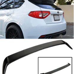 For 08-14 Fits: Subaru WRX STi Hatchback Rear Add On Wagon Wing Lip Spoiler Extension