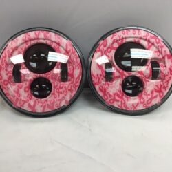 7'' BREAST CANCER AWARNESS DESIGN Suzuki Sierra Fits: Jeep Wrangler JK CJ TJ LED Rubicon Projector Daymaker Headlights Pair / Set