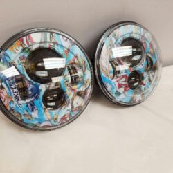 7'' BLUE JOKER DESIGN Suzuki Sierra Fits: Jeep Wrangler JK CJ TJ LED Rubicon Projector Daymaker Headlights Pair / Set