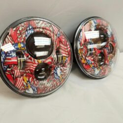 7'' AMERICAN PRIDE DESIGN Suzuki Sierra Fits: Jeep Wrangler JK CJ TJ LED Rubicon Projector Daymaker Headlights Pair / Set