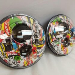 7'' BIKE RACE DESIGN Suzuki Sierra Fits: Jeep Wrangler JK CJ TJ LED Rubicon Projector Daymaker Headlights Pair / Set