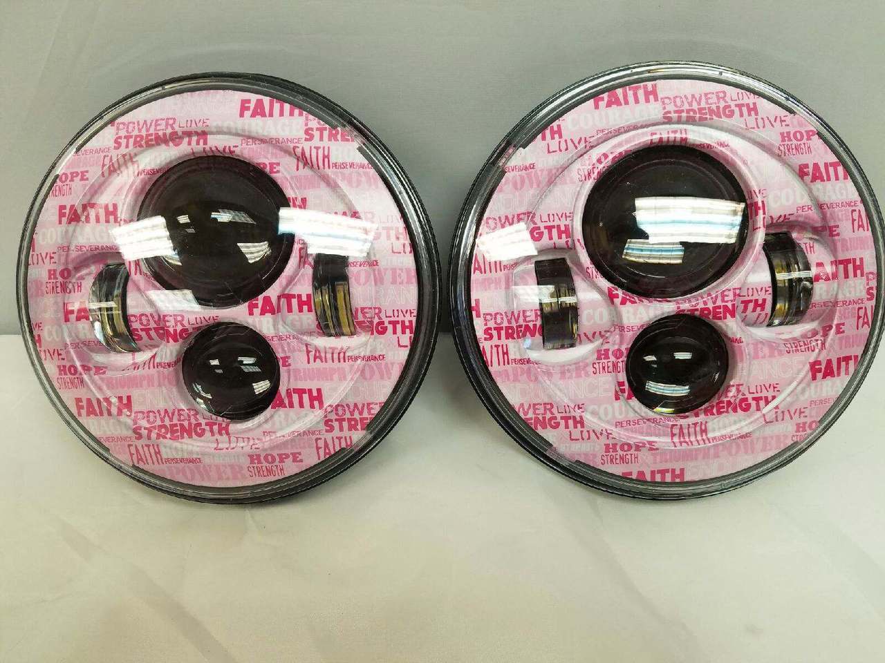7'' GIRL POWER DESIGN Suzuki Sierra Fits: Jeep Wrangler JK CJ TJ LED Rubicon Projector Daymaker Headlights Pair / Set - Image 2
