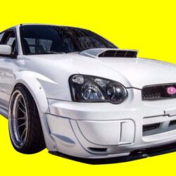 Fits: Subaru Impreza 2004-2007 White Karlton Style JDM Fender Flares, (6 pieces)