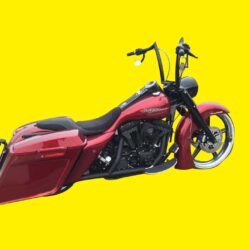 1996-2008 Harley Davidson Stretched Gas Tank and Side Cover Kit Bagger FLH