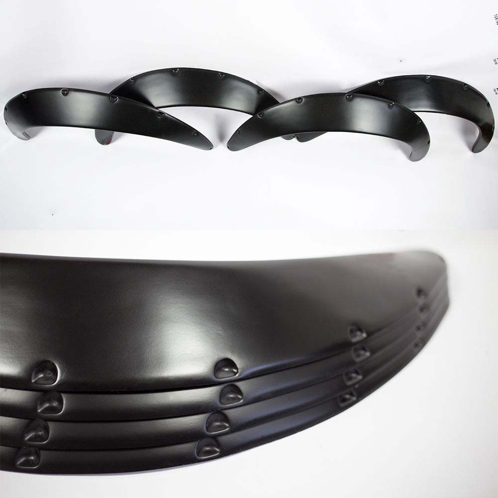 JDM Fender Flares UNIVERSAL Wheel arch SET 3" wide 4 pieces