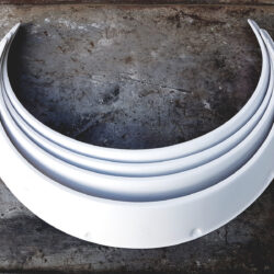 3" JDM Fender Flares Universal white fiberglass (4 pieces) NEW