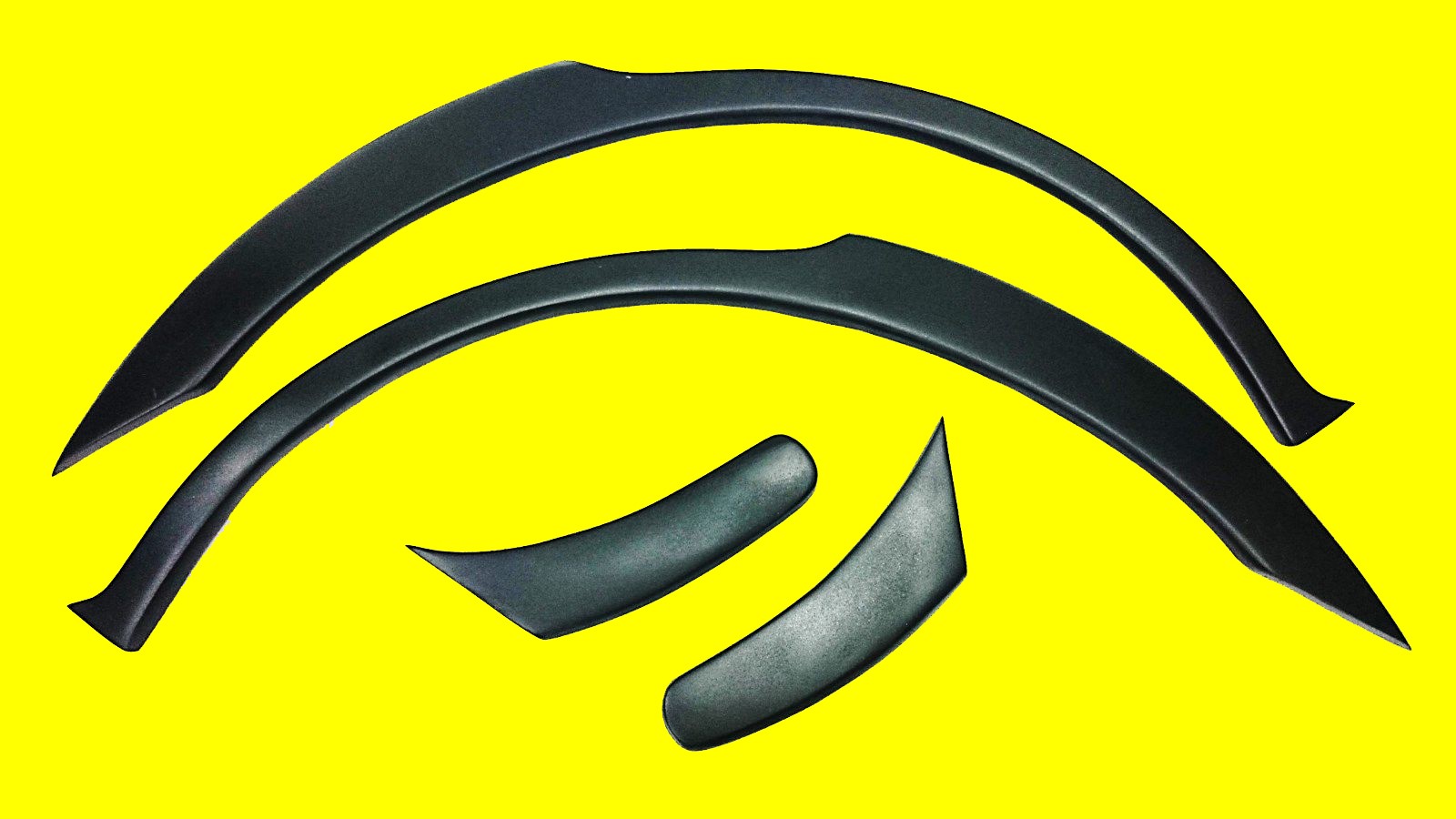 4 PIECES REAR FENDER FLARE KIT FOR 02 03 04 05 06 07 SUBARU IMPREZA WRX STI - Image 4