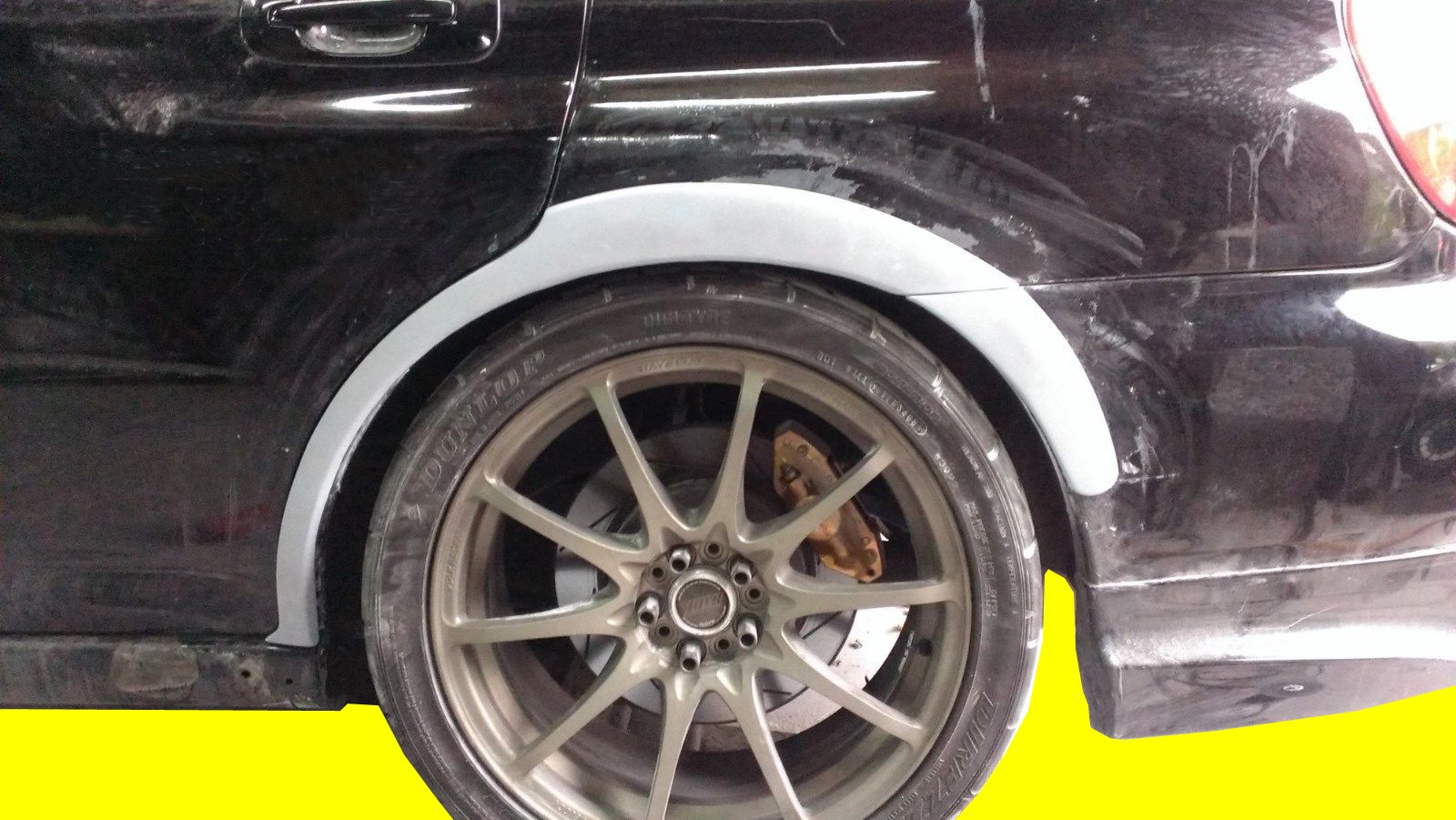 4 PIECES REAR FENDER FLARE KIT FOR 02 03 04 05 06 07 SUBARU IMPREZA WRX STI - Image 2