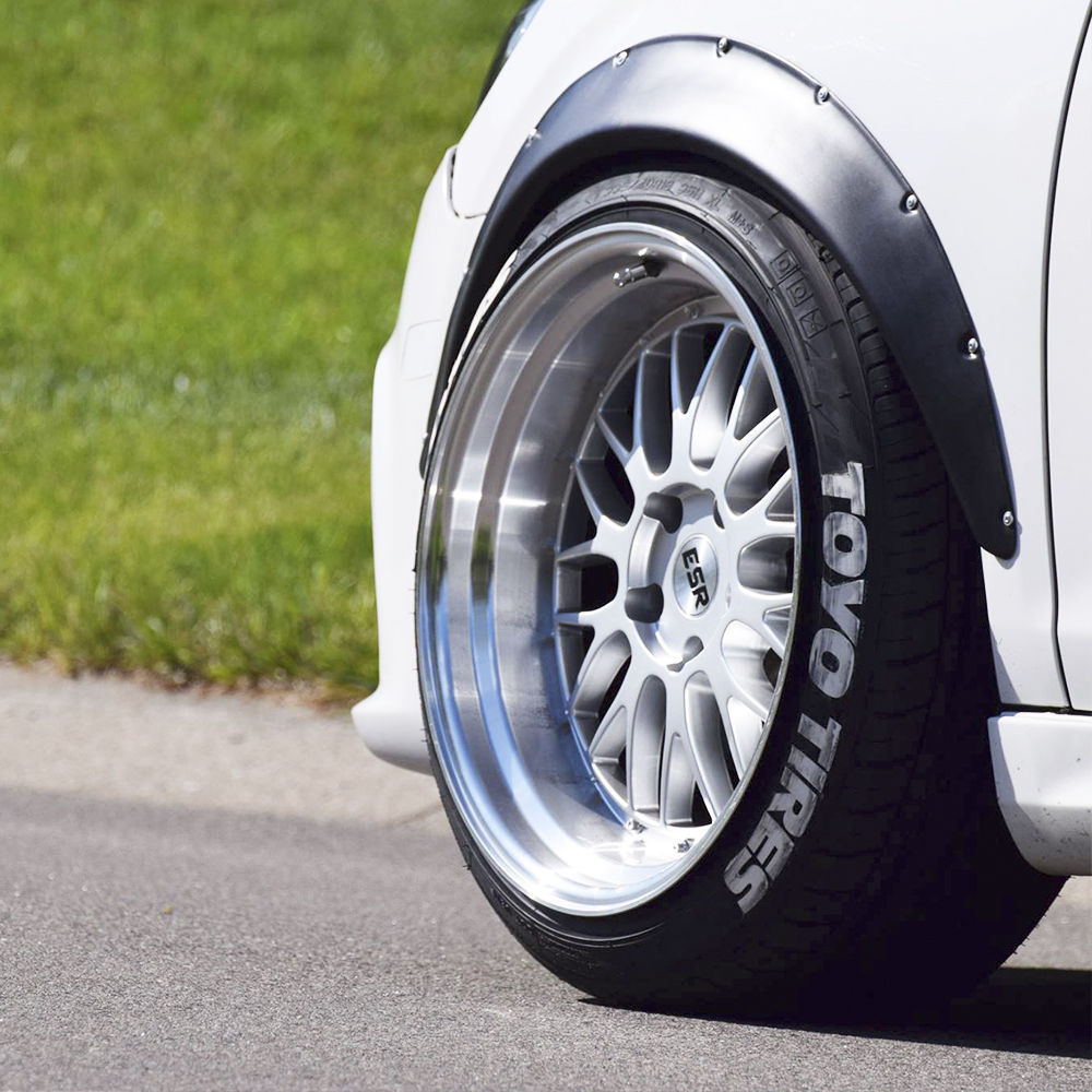 JDM Fender Flares UNIVERSAL Wheel arch SET 2" wide 2 pieces - Image 8