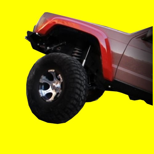 X-Max Fiberglass Fender Flares Fits 84-01 Jeep Cherokee Xj 4 Door - Image 2