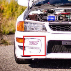 98-2000 Fits: Subaru Impreza STI GC8 Fog Light Covers Fiberglass (2 pieces)