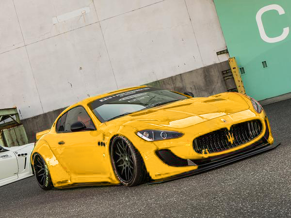 FRP LBPE Wide Body Side Skirts 4pc for Maserati GranTurismo 08-13 - Image 5