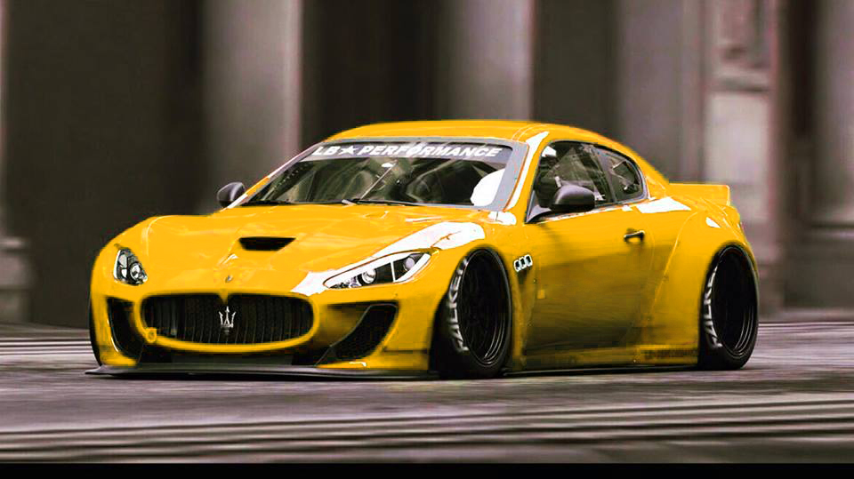 FRP LBPE Wide Body Side Skirts 4pc for Maserati GranTurismo 08-13 - Image 4