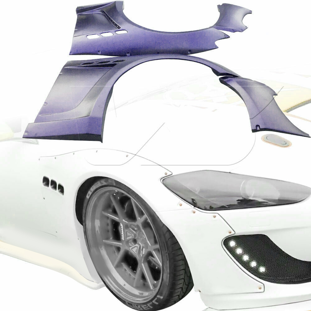 LW Spoiler Front Wide Body Flares 40mm Fits Maserati GranTurismo 08 -17 - Image 8
