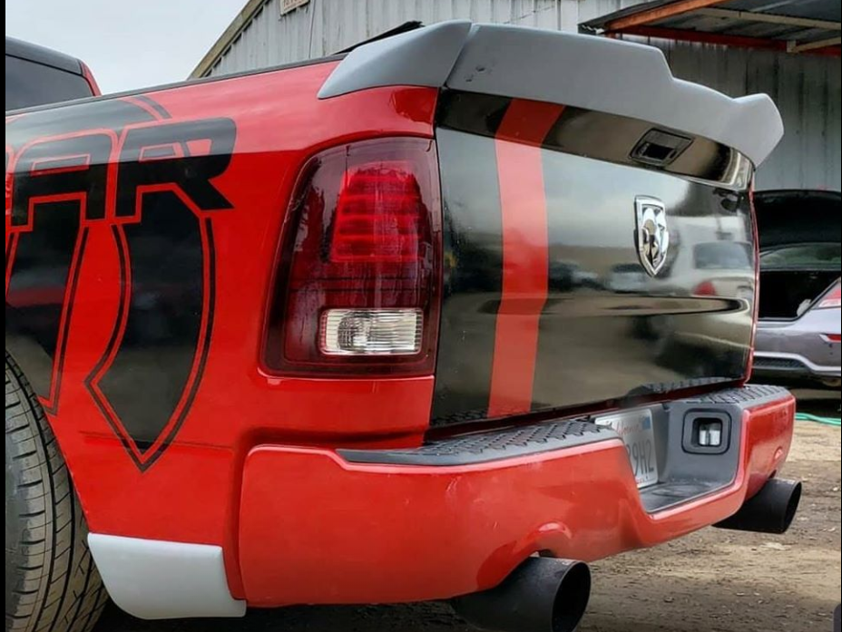 2009 10 11 12 13 14 15 16 17 2018 Dodge Ram Mopar Fiberglass rear wing spoiler - Image 4