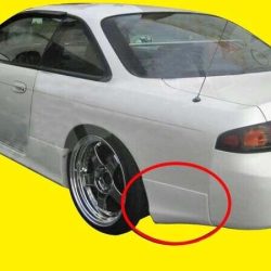 Rear Bumper Skirt Valance Lip Pod For Nissan Silvia S14 Zenki 200 240SX 95-96