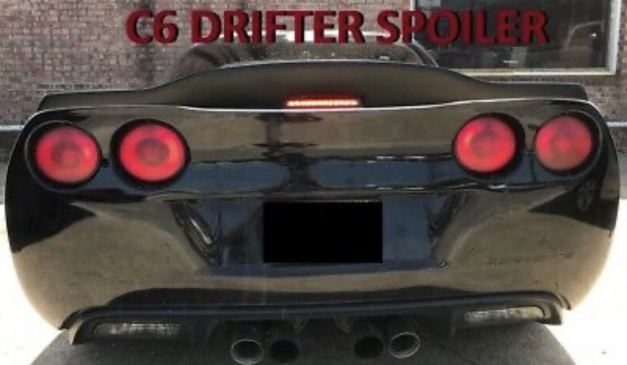 UNPAINTED FOR 2005-2013 CHEVROLET CORVETTE C6 DRIFTER Style Rear Spoiler Wing