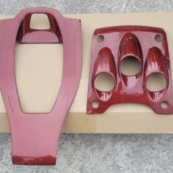 Ferrari 458 - 3K Red Carbon Fiber Center Console Gear Shift Panel Cover 2010 - 2015