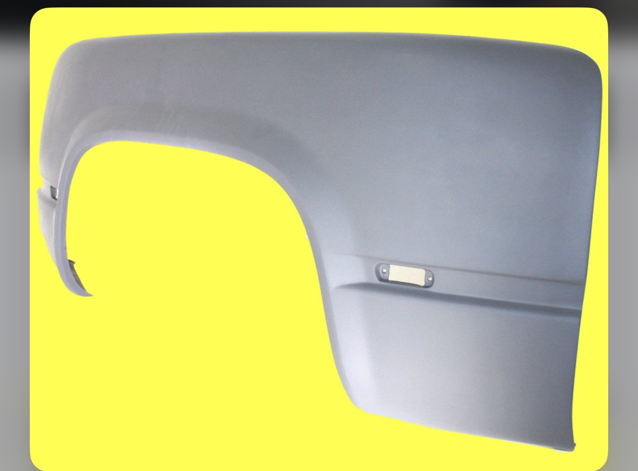 Right side Passenger Fender For 88-98 Chevrolet K1500 C1500 Rear Gelcoat Fiberglass