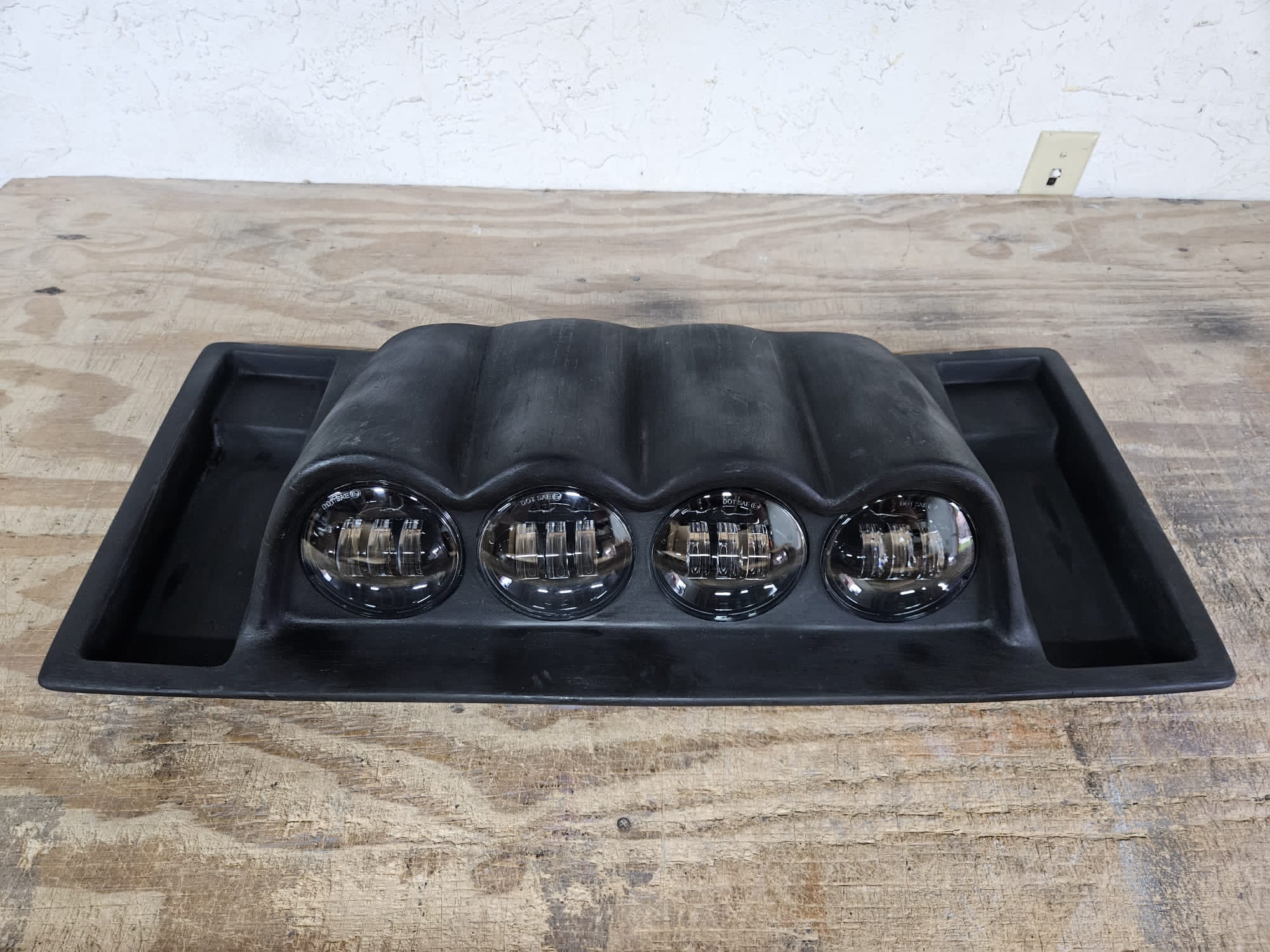 GM HOOD SCOOP for Hummer H2 with lights - Image 5