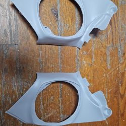 Hayabusa 08-up 5.25" Custom Ram Air Dash Fiberglass Speaker Panels Pods System