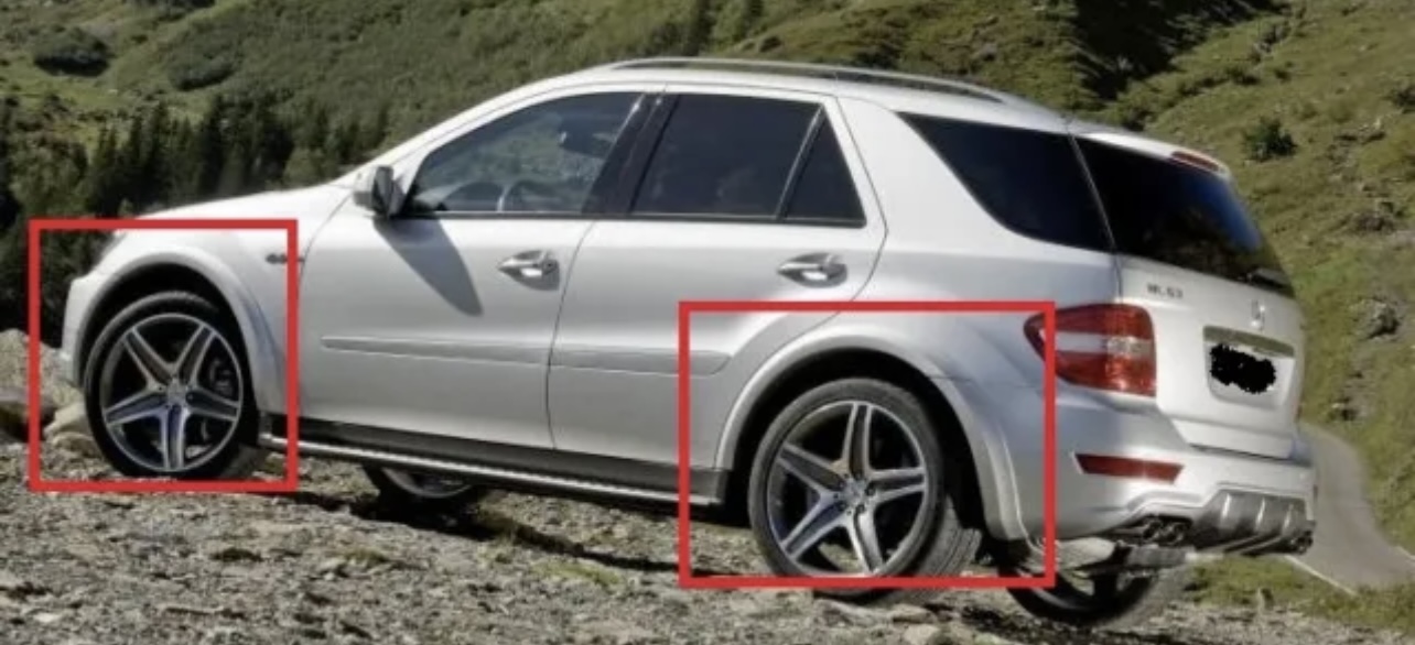 MERCEDES ML W164 AMG LOOK FENDER FLARES / WHEEL ARCH EXTENSIONS SET FOR 4 WHEELS - Image 2