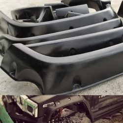 Fender Flares + 100mm for Hummer H2 Unpainted Fiberglass FRP
